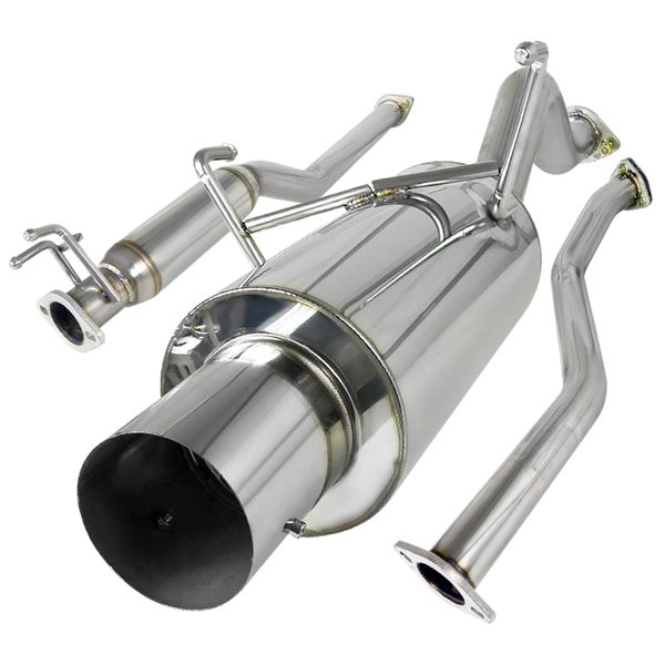 Spec-D Tuning 01-05 Honda Civic 2.5 Inch Inlet N1 Style Catback Exhaust 2 Or 4 Door MFCAT2-CV01